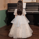 Детский наряд маленькой принцессы, платье девочки цветочницы, наряд для музыкальных выступлений, костюм, 2023