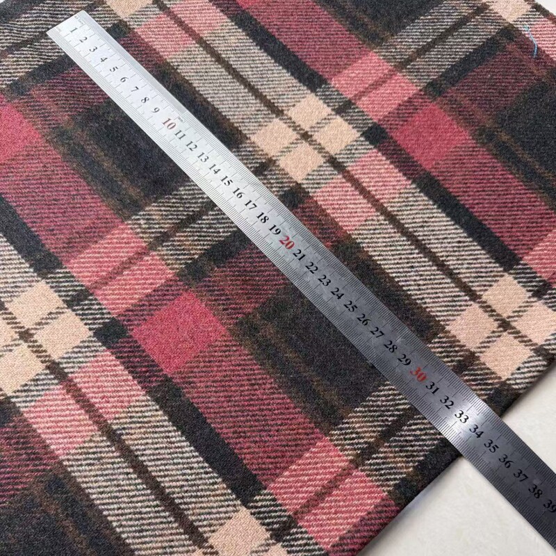 Wool Plaid Fabric, Yarn-Dyed Plaid Fabric, Fabric for Fashion Vintage-Style Coats, Bags, Jackets, and Outerwear Wool Plaid Fabric, Yarn-Dyed Plaid Fabric, Fabric for Fashion Vintage-Style Coats, Bags, Jackets, and Outerwear