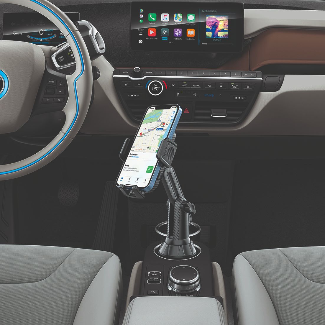 Car Water Cup Holder Mobile Phone Holder Foldable Water Cup Mobile Phone Fixed Holder Car Water Cup Holder Mobile Phone Holder