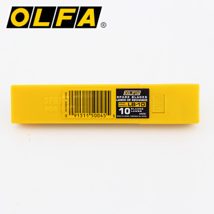 Japan Olfa Alliwa Heavy-Duty Knife Carbon Steel 18mm Replacement Silver Durable Blade 10 Pieces Plastic Box Lb-10