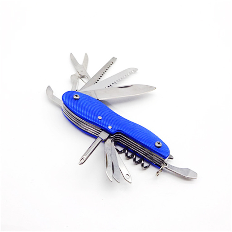 不锈钢多功能小刀 便携防滑铝壳刀 花生造型礼品刀 随身拆快递刀