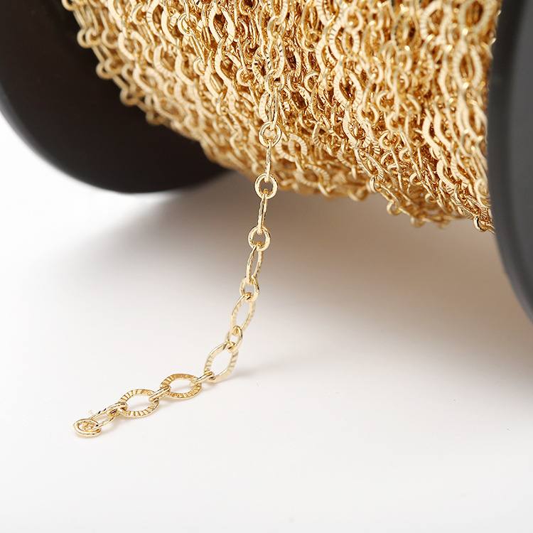 Han Sang Na 14k Gold O-Chain Pendant Necklace DIY Bracelet Jewelry Accessory Wholesale