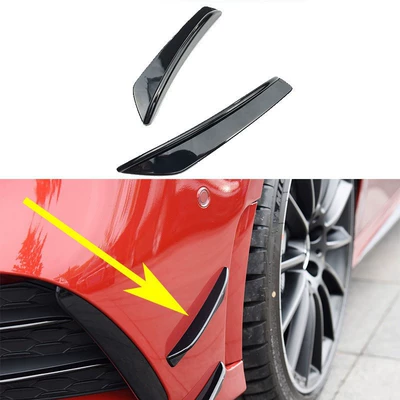 Factory direct car front bar air knife body decoration stickers 2025 new spoiler noise reduction car air knife front lip stickers (Body sticker)