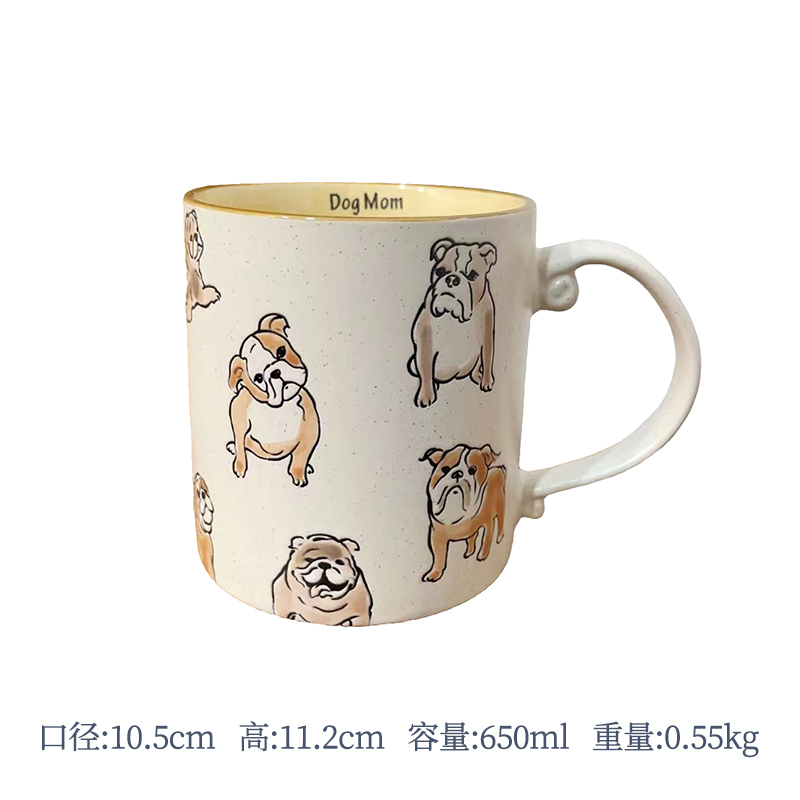 Cerámica bajo vidriado pintado a mano linda taza de gato taza de agua taza de desayuno taza de avena pareja micro pomelo
