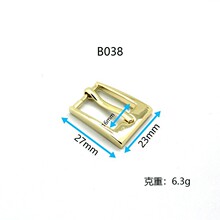 针扣皮带扣鞋扣肩带调节扣针通合金压铸手袋箱包五金配件B038
