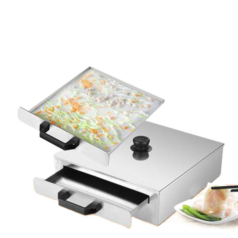 电热肠粉机小型家用燃气早餐肠粉蒸机蒸炉304不锈钢抽屉式肠粉炉|undefined