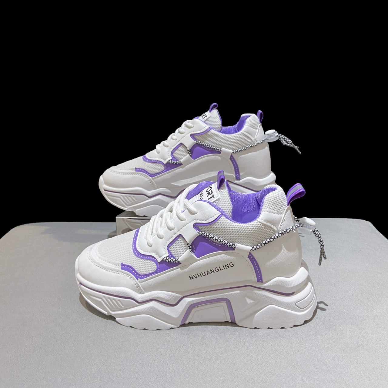 Женские туфли Torre на толстой подошве, Новинка лета 2022, дышащие, износостойкие, удобные белые туфли в Корейском стиле, модные женские