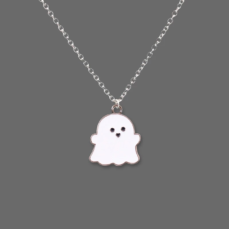 Ig Style Cute Ghost Alloy Enamel Plating Unisex Pendant Necklace display picture 4