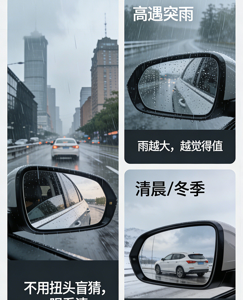 R1 Hygienic Non-Stick Liquid Rain Repellent Coating for Rearview Mirrors, Rain-Repellent Magic Tool for Car Window Glass, Water-Repellent Spray