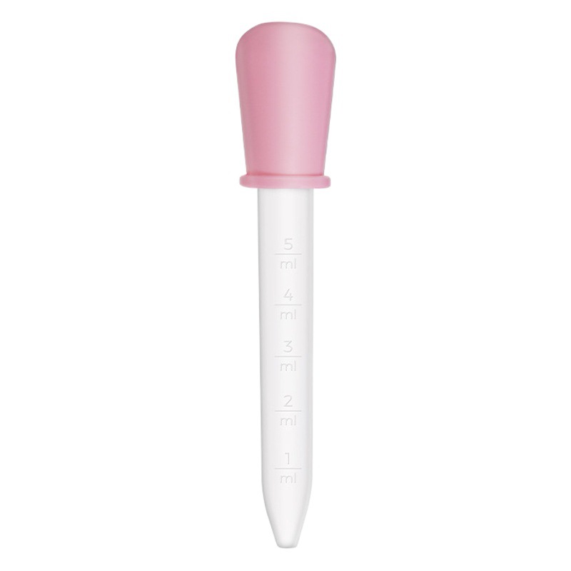 Bebé anti-estrangulamiento medicina alimentador bebé simple gotero medicina alimentador 5ml de agua de múltiples funciones de alimentación medicina paja con escala