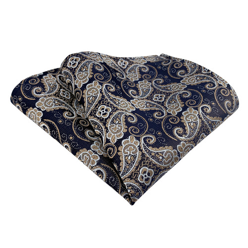 Men's handkerchief square  fashionable and elegant polyester large floral suit square pocket square