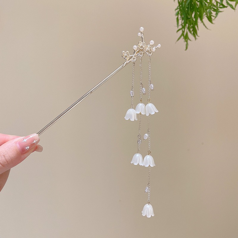 Horquilla con cara de caballo de nicho de alta gama, nueva horquilla de estilo chino, horquilla de estilo antiguo, horquilla de estilo chino, horquilla, horquilla para mujer