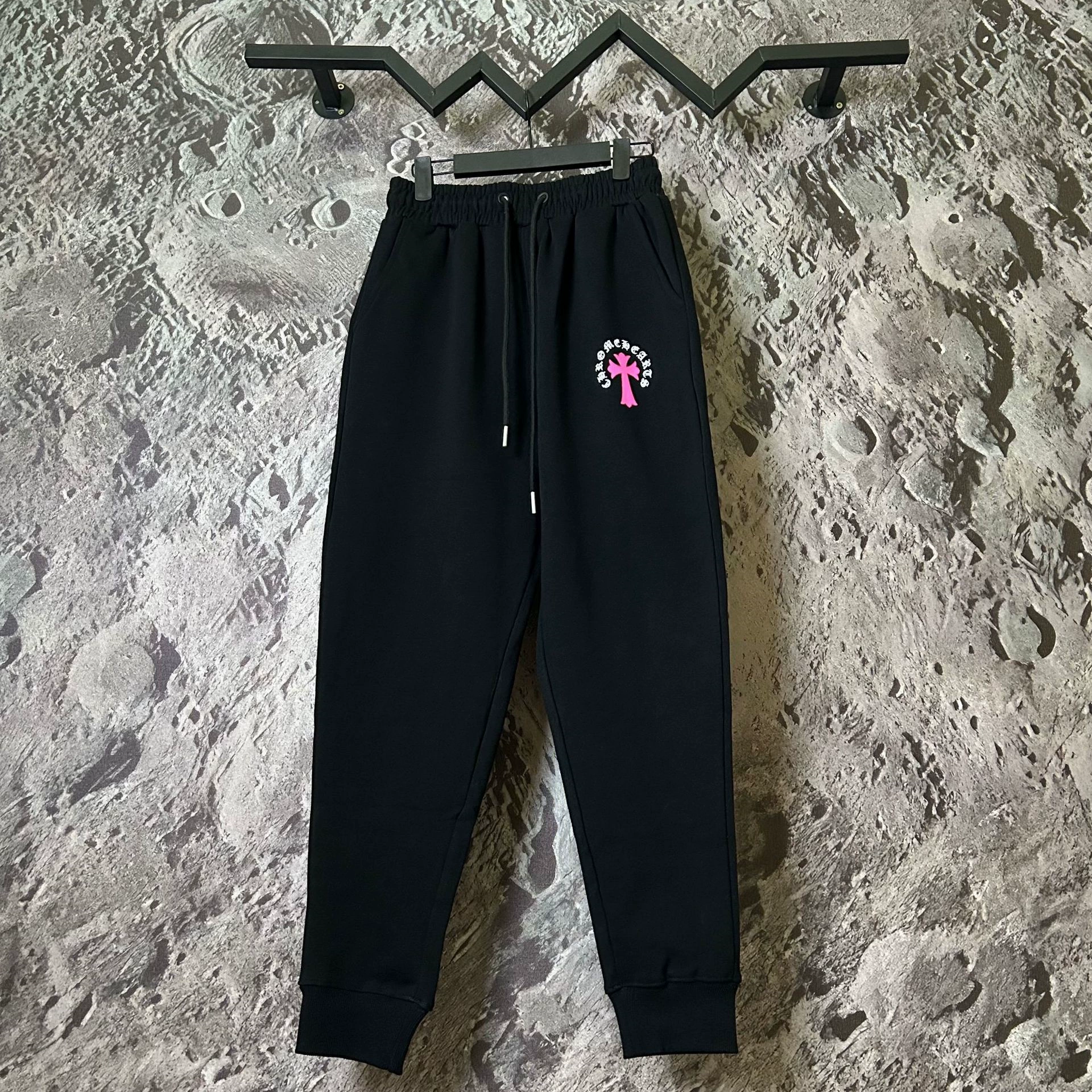 24 Хорватия Chrome Hearts Меш Арм Крест Печать Пара Длинный рукав Т-шirt рукав штаны Хип-хоп