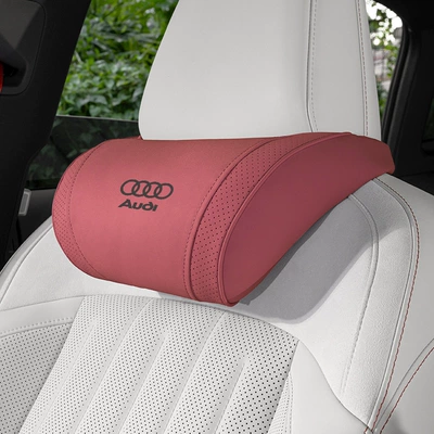 Cushion, Headrest - small-k-velvet-volcano-red-audi-headrest-1-piece