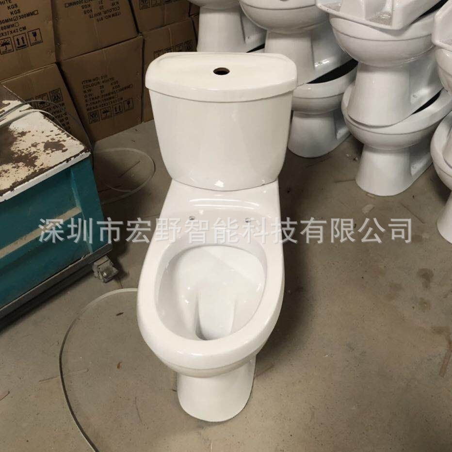 Export direct flush split ceramic toilet, African and Southeast Asian WC wall and floor flush combination toilet Item Picture