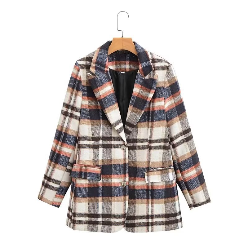 Plaid Suit Jacket 2