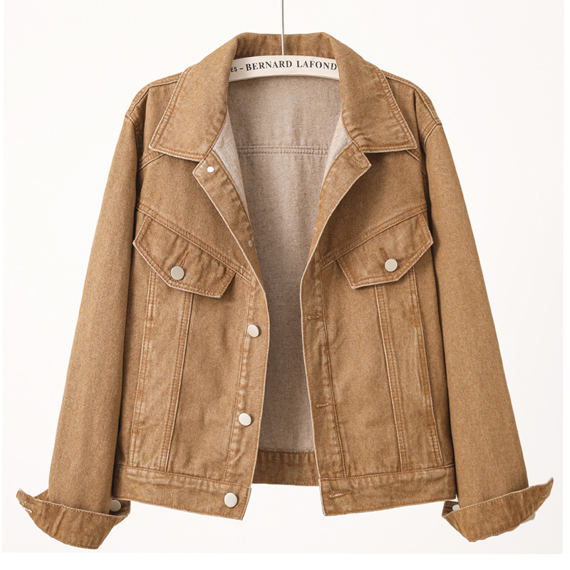 2025 European and American Wish Export Cross-Border Amazon Temu Women's New Denim Jacket Jacket Top Large Size 2025 European and American Wish Export Cross-Border Amazon Temu Women's New Denim Jacket Jacket Top Large Size