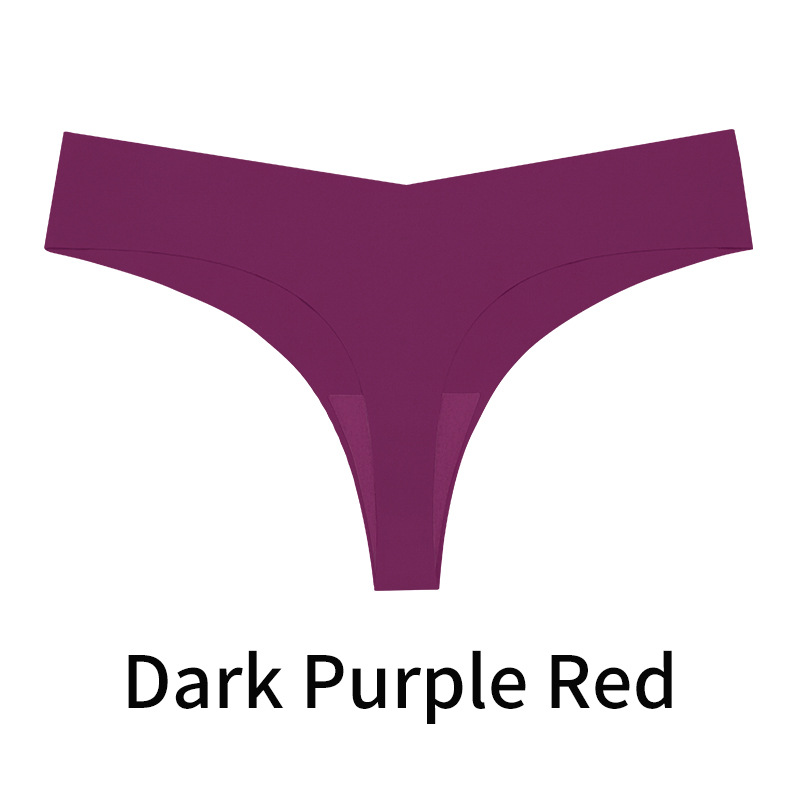 Bikini sexy tanga T pantalones deportivos transpirables de secado rápido ropa interior de mujer de una pieza de seda de hielo sin costuras Europa y América