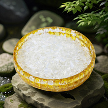 天然碎石水晶消磁碗盘水晶滴胶首饰琉璃收纳盘家居工艺品装饰摆件