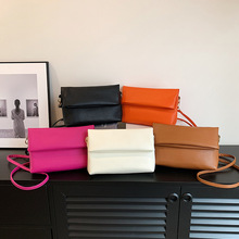 质感纯色洋气小包包女韩系简约小方包2024春夏小众时尚设计单肩包