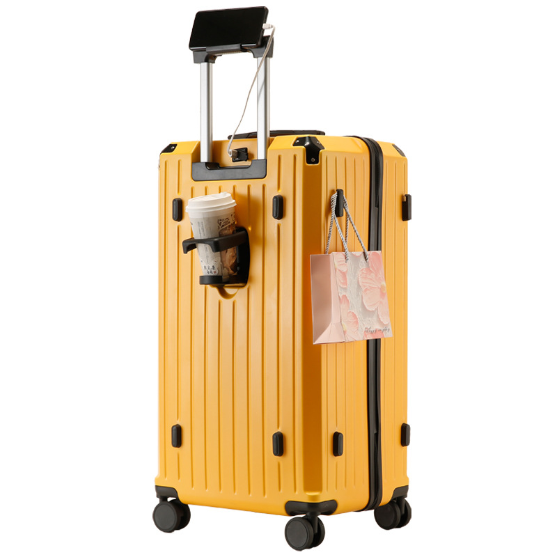 Equipaje de gran capacidad estudiante mudo masculino rueda universal engrosada caja de carro exportación femenina contraseña japonesa caso de cuero ins