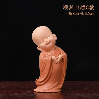 Car ornaments Monk Car Central Control - everything-is-willing-to-follow-17c