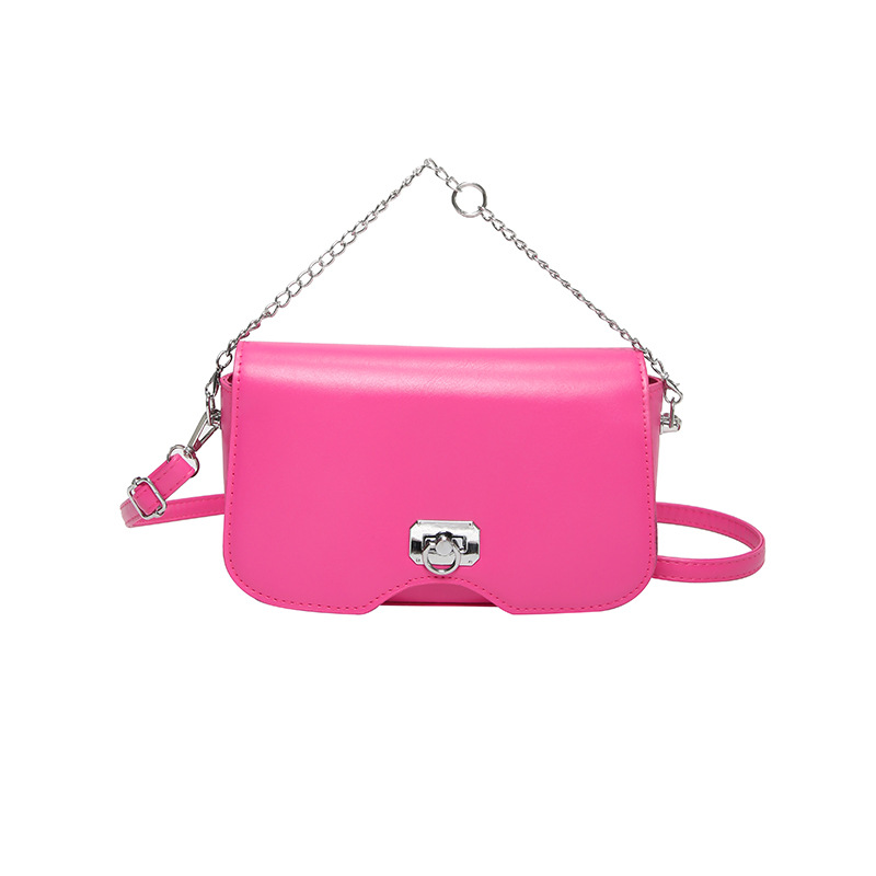 Bolso de hombro de color liso con diseño de axila coreana, sencillo y moderno, con diseño diagonal, para mujer, novedad de verano de 2024_voghion.com