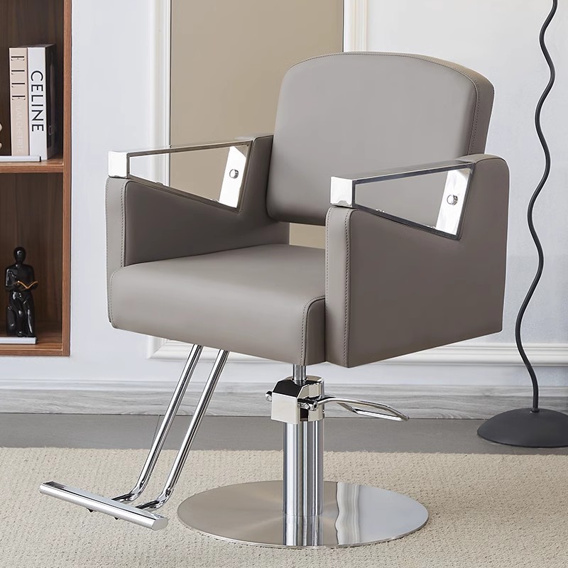 Silla de peluquería transfronteriza puede girar fábrica de silla de peluquería directa silla de peluquería silla de peluquería silla de corte de pelo elevación image 12