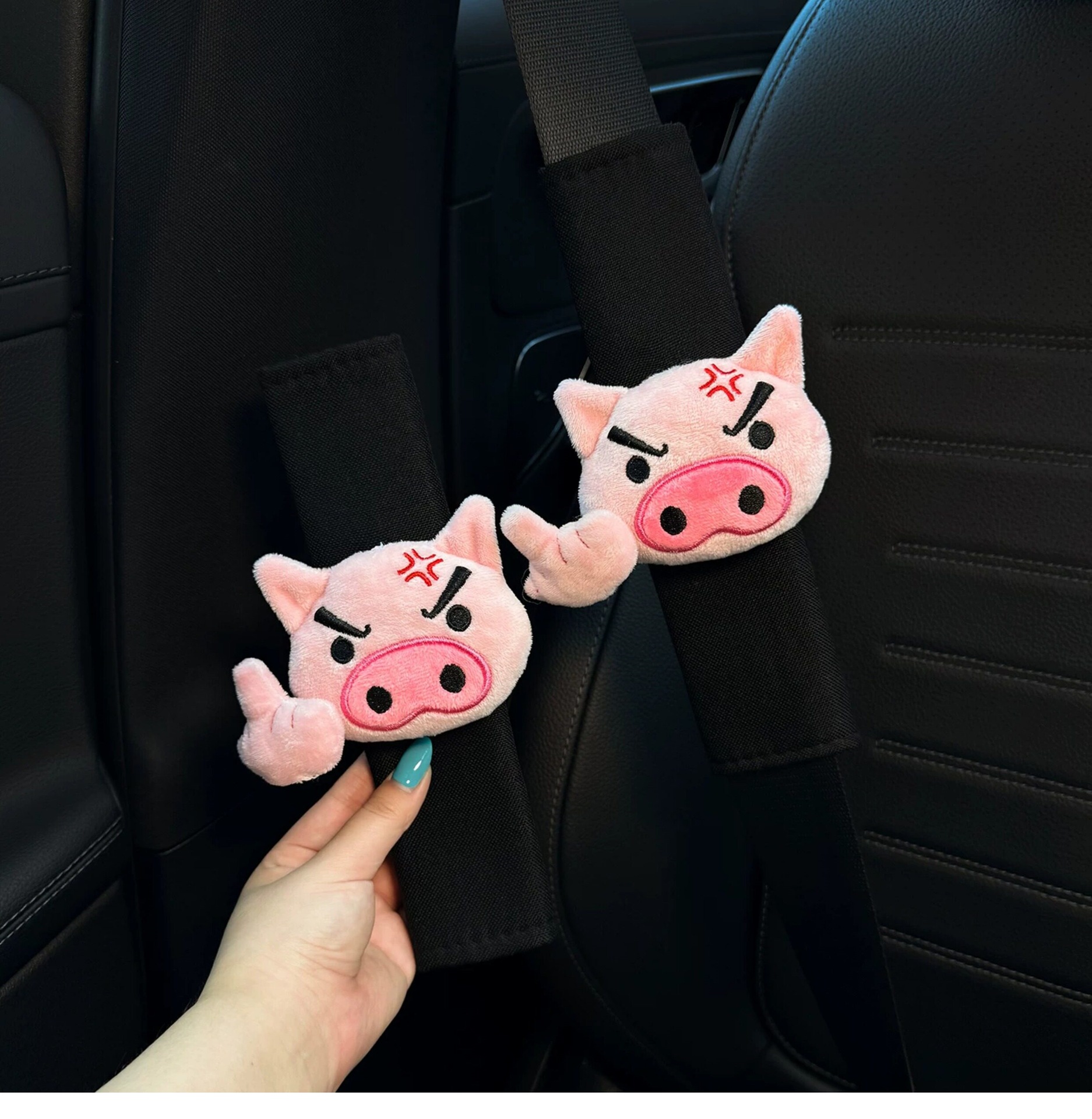 2026 New Car Seatbelt Shoulder Pads, Car Interior Seatbelt Decoration, Anti-Wear Clothing, Cute Couple Set