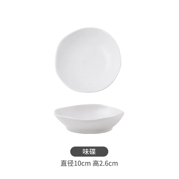 Flavor dish-ivory white