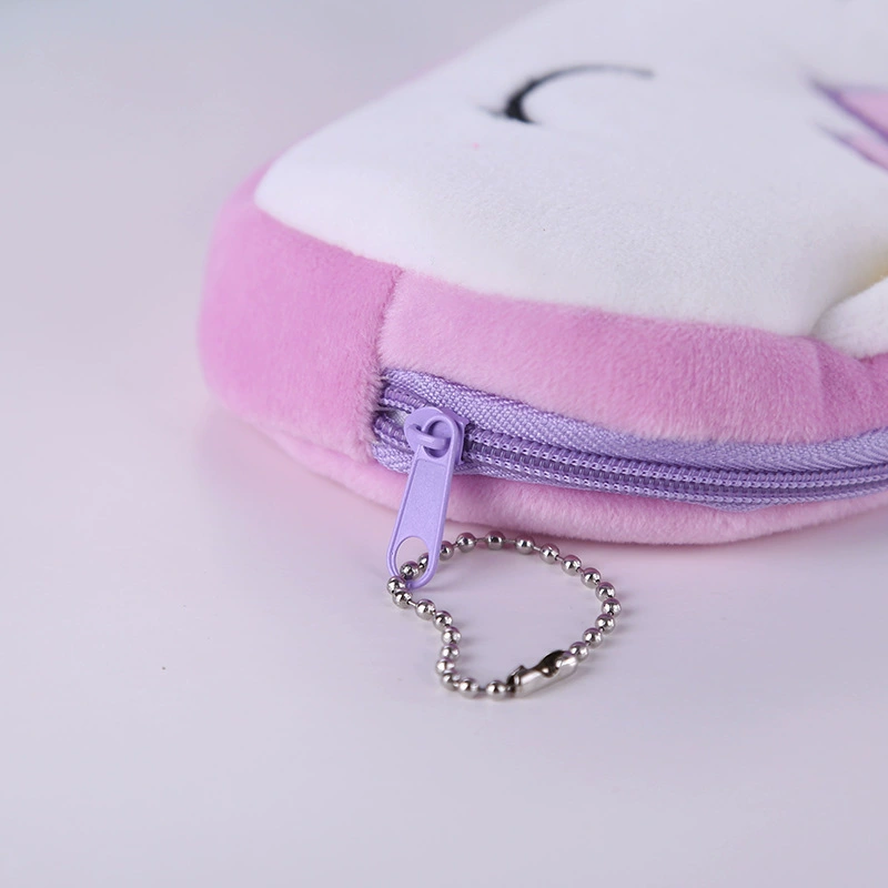 Capacious plush pencil case, stationery, cartoon teaching storage bag for elementary school students, unicorn