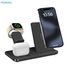 FDGAO/跨境三合一无线充电器适用于苹果三星iphone手机耳机手表