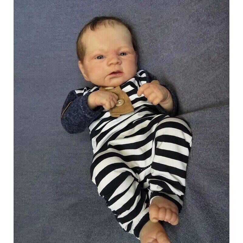 49cm ELIJAH simulación bebé recién nacido renacido muñeca Amazon EBAY JOOM suministro
