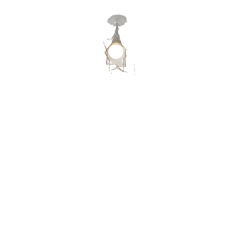 Lámpara de Techo de Hierro con Luz LED para Balcón y Pasillo