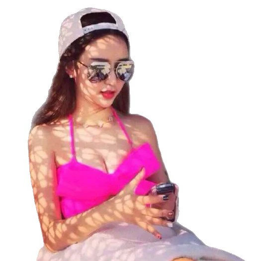 Модные трехмерные плавки с бантом, sexy раздельный комплект для плавания, городской стиль, оптом, 3 предмета в наборе