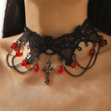 N12763�¿���Ѫ�����ظ�����˿Ů��������choker��ᰵ��ϵ������