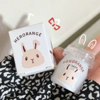 HERORANGE ~ одна комната, один зал кроличий пудинг пленка для губ увлажняющий бальзам для губ выцветает линия губ основа для губной помады