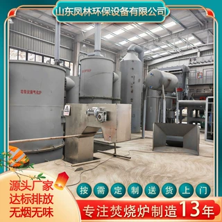 5-10吨农村小型垃圾焚烧炉乡镇垃圾焚化炉环保低温磁化垃圾气化炉