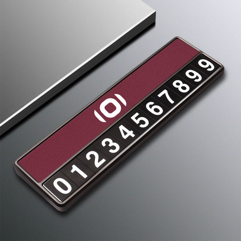 Suitable for Changan Qiyuan A07 Temporary Parking Number Plate A06/Q05 Special Aluminum Alloy Moving Phone Car Ornaments