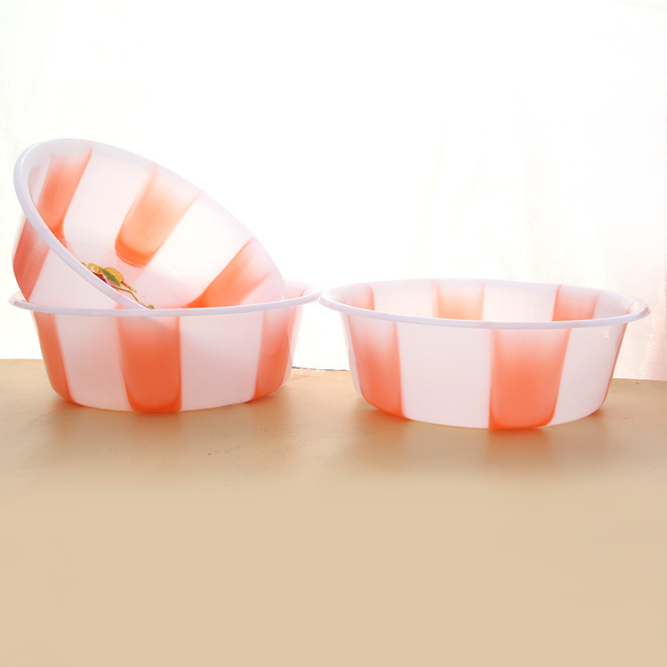 Fall-resistant Plastic Washbasin Extra Large Thickeneded Round Washbasin 48*15cm Laundry Basin Washbasin Special Price