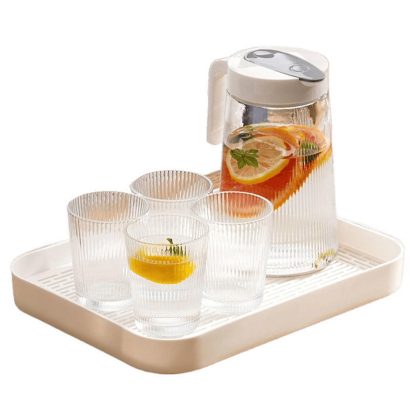 Tazas de doble capa bandeja de drenaje de agua sala de estar hogar taza de mesa taza de menú bandeja taza de almacenamiento profundizar estante de almacenamiento