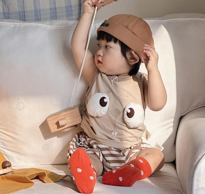 [Liquidación de verano para bebés y niños] mono de bebé verano nuevo traje de bebé ligero y transpirable
