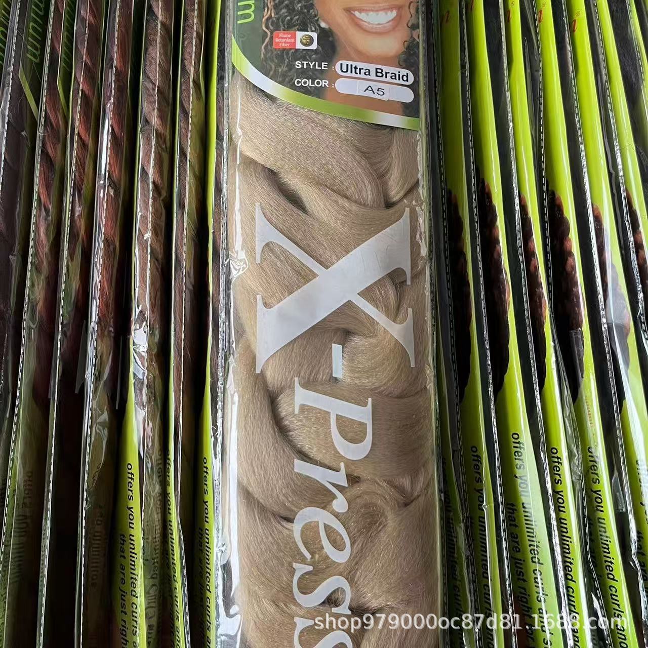 Xpression Braids Hair fibra química Jacque gran trenza 165g trenza africana extensión de cabello sucio falso encontrado