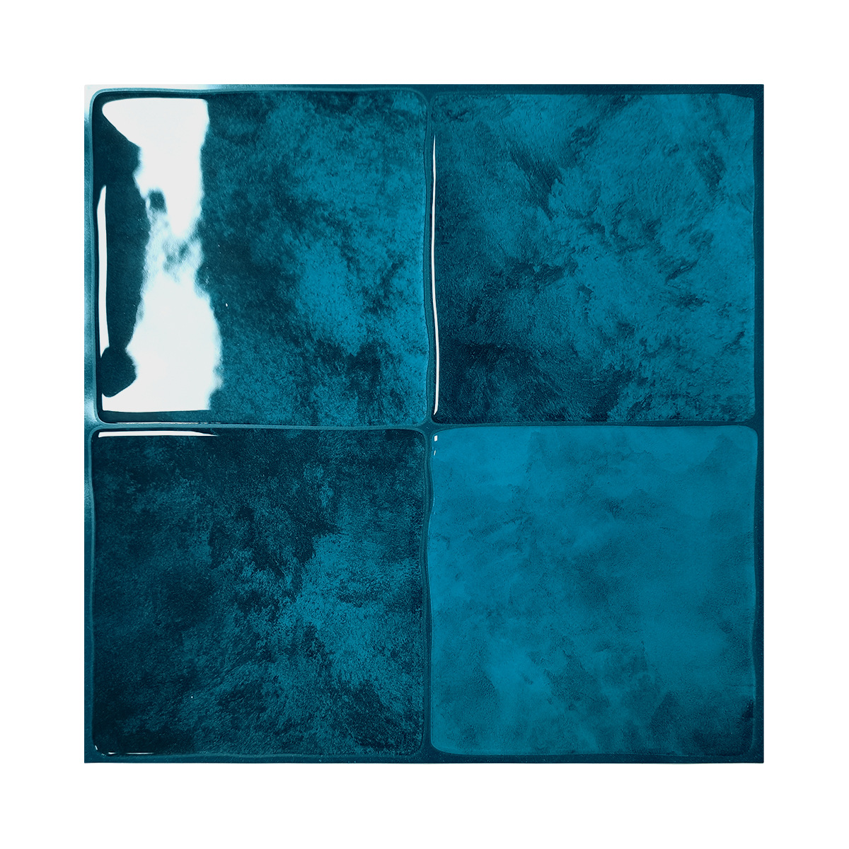 Autoadhesivo tridimensional cocina antiincrustante pegatinas de goteo renovación del hogar azulejos de lavandería cuadrada decoración interior papel pintado