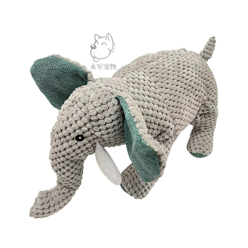 Фабрика прямые поставки ПЭТ плюшевые игрушки Собака звук интерактивный укус слон ананас бархат собака игрушка коренные зубы кукла