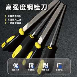 高碳钢锉刀套装高硬度木工手工打磨工具圆形/扁形款打磨刀具套装