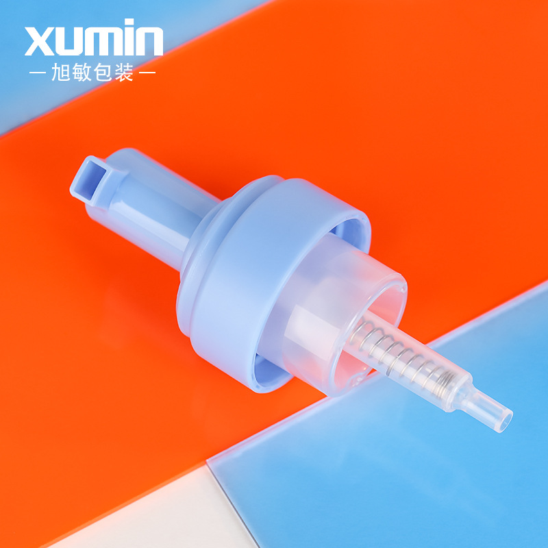 Xumin embalaje 100mL botella de mousse blanco 150ml bomba de espuma azul mate cabeza prensa botella de espuma transparente