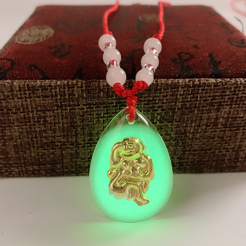 Luminous crystal zodiac [monkey] red rope