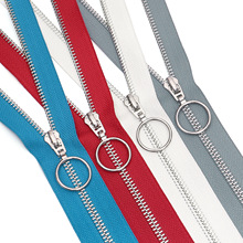 5号白金金属闭尾工字码挂镀圆圈拉头铜齿服饰口袋箱包家纺适用