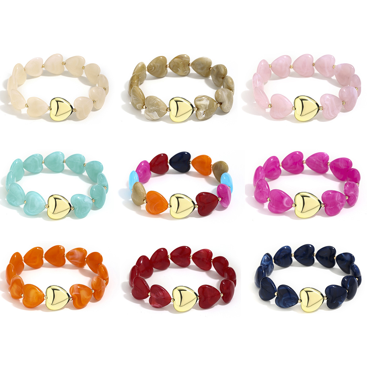 Amazon's Cross-Border Best-Selling Love Bracelet for Women, Colorful High-End Bohemian Bracelets, Adjustable Jewelry Wholesale